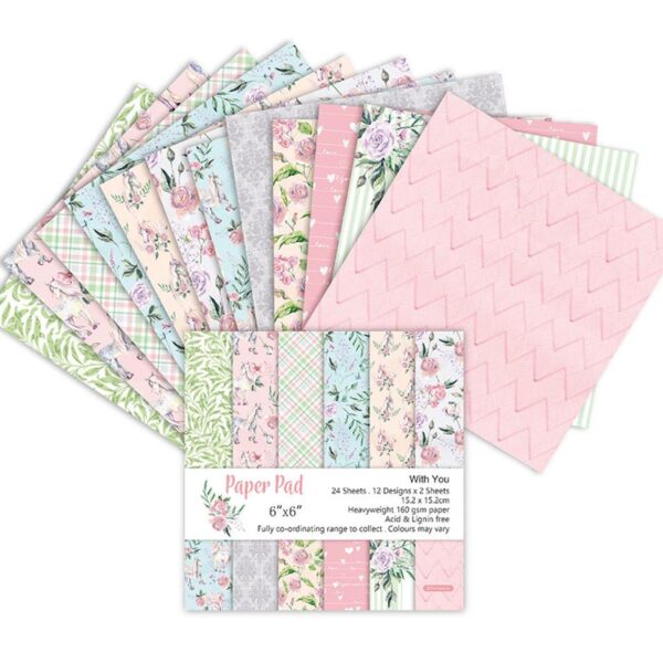 6 Inch DIY Scrapbooking Craft Art Background Paper - Image 3