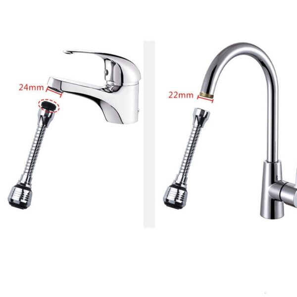 360 Rotatable Bubbler High Pressure Nozzle Filter Tap Adapter - Image 5