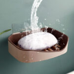 Soap Rack No Drilling Wall Mounted Double Layer Soap Holder - Image 6